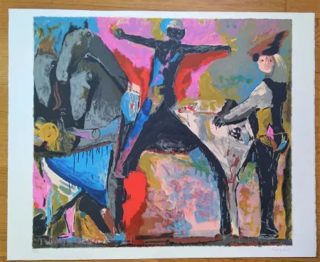 Lithograph Marini - Il grande teatro delle maschere