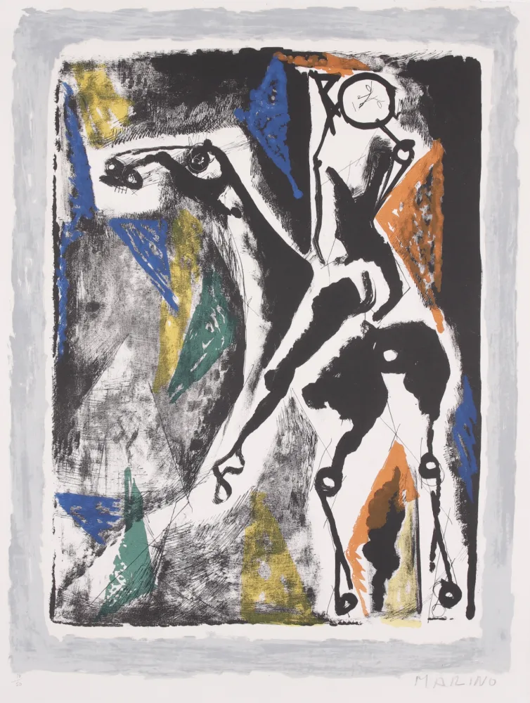 Lithograph Marini -  La Acrobata