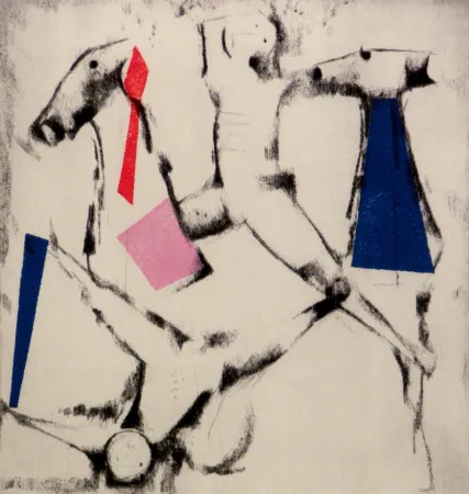 Etching And Aquatint Marini - La caduta 