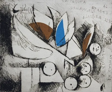 Engraving Marini - La caduta dell'angelo