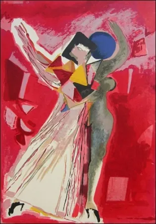 Lithograph Marini - La Traviata