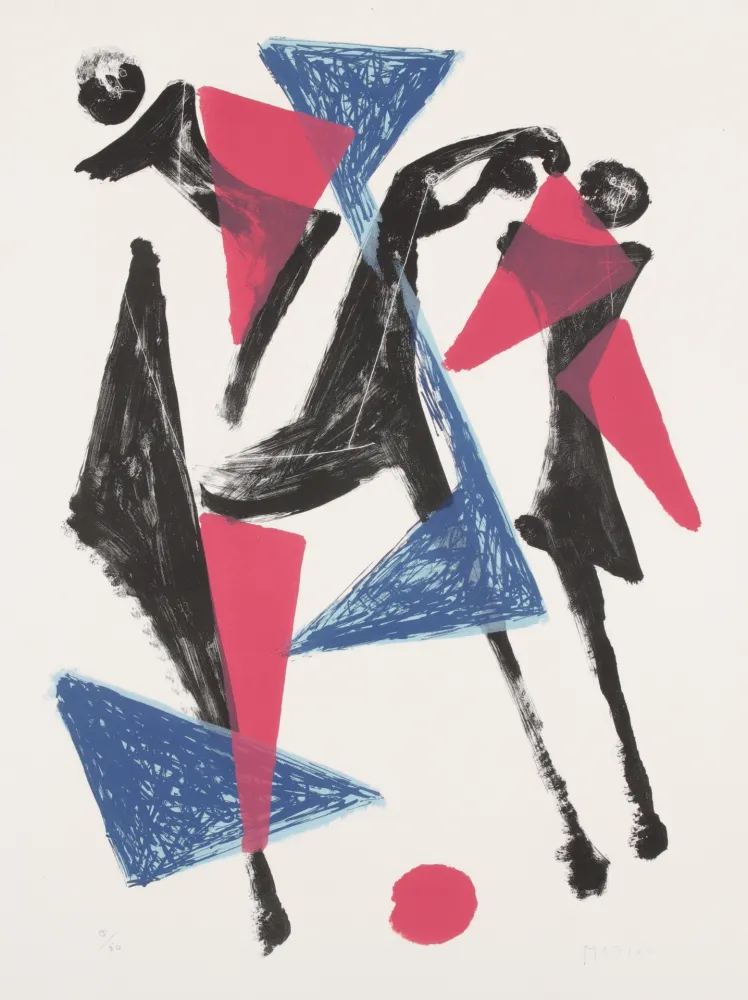 Lithograph Marini - Le Cheval au Manege