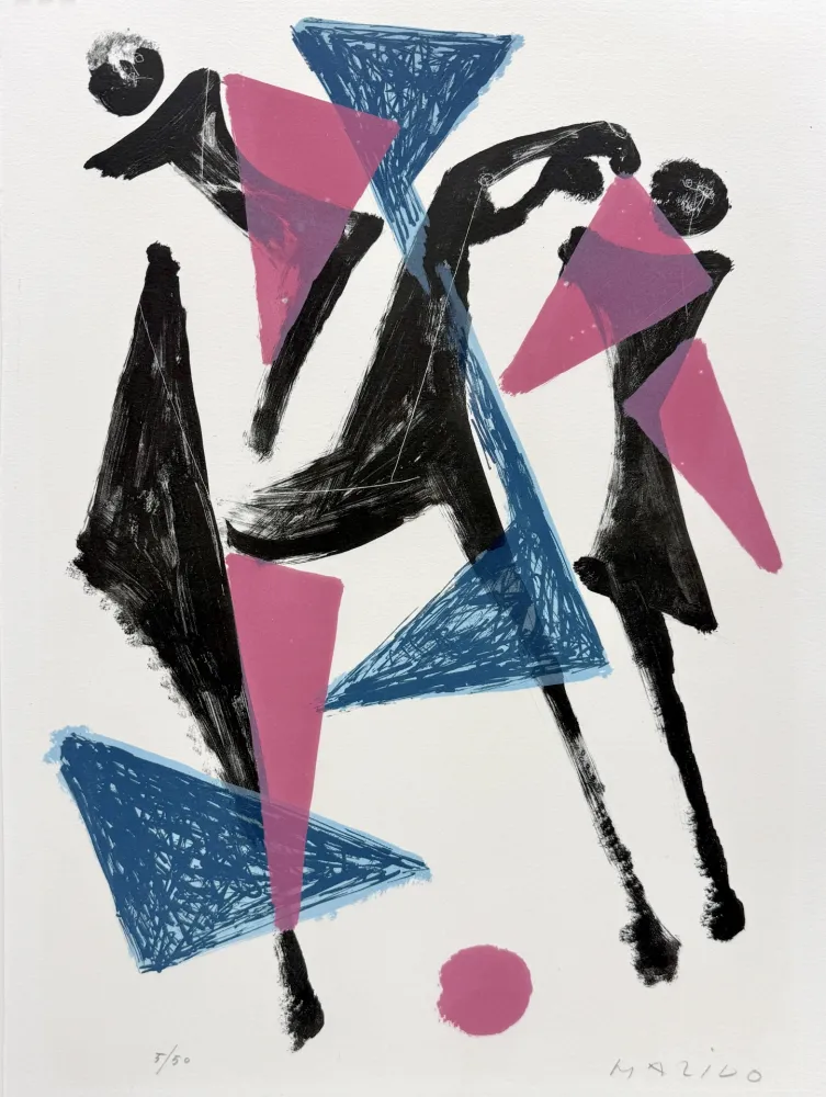 Lithograph Marini - Le Cheval au Manege