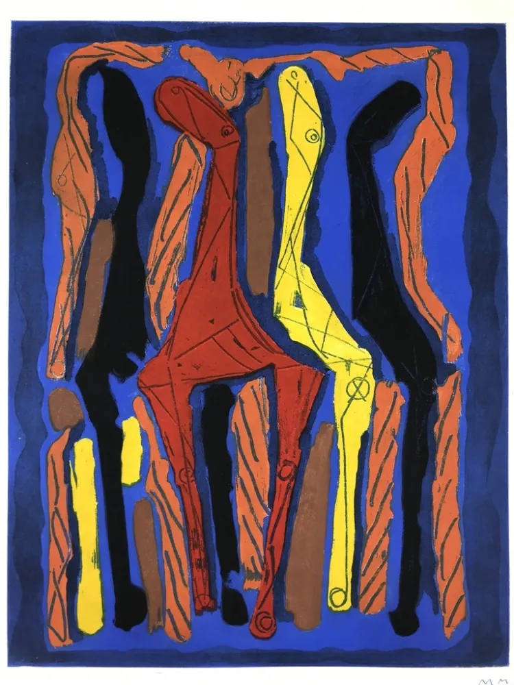 Etching And Aquatint Marini - MARINO FROM GOETHE IV 