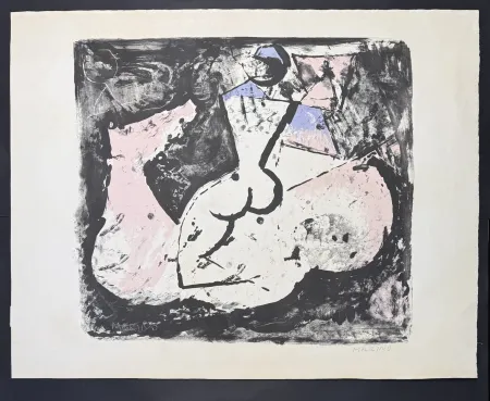 Lithograph Marini - Marino Marini (1901–1980) - Cavallo e cavaliere - lithograph on paper - 1965