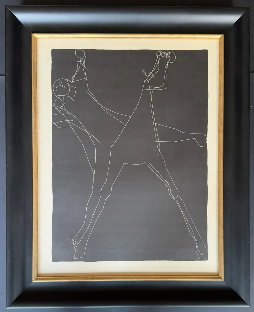 Lithograph Marini - Marino Marini (1901 – 1980) - Giochi a cavallo - lithograph on paper - 1953