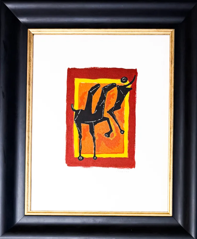 Etching Marini - Marino Marini (1901–1980) - Giocoliere - Colour etching and aquatint on Arches paper - 1977
