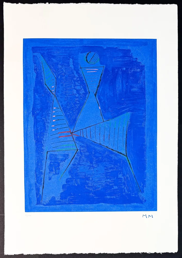 Etching Marini - Marino Marini (1901–1980) - MARINO FROM GOETHE - Color drypoint etching and aquatint on Arches paper - 1979