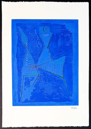 Etching Marini - Marino Marini (1901–1980) - MARINO FROM GOETHE - Color drypoint etching and aquatint on Arches paper - 1979