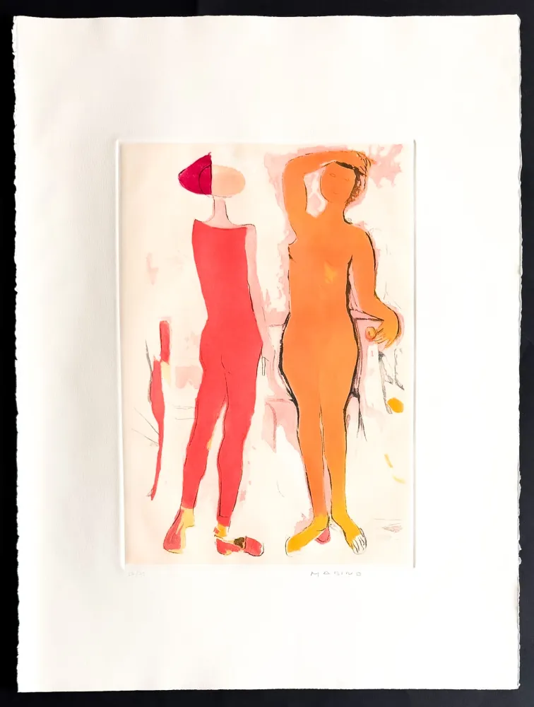 Etching Marini - Marino Marini (1901–1980) - MARINO FROM SHAKESPEARE I - Color drypoint etching and aquatint on paper - 1977