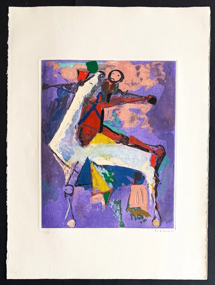 Etching Marini - Marino Marini (1901–1980) - MARINO FROM SHAKESPEARE I - Color drypoint etching and aquatint on paper - 1977