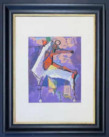 Drypoint Marini - Marino Marini ( 1901 - 1980) - MARINO FROM SHAKESPEARE I - Etching, drypoint and aquatint in 28 colours - 1977