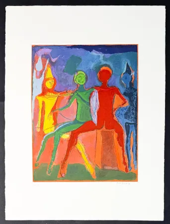 Etching Marini - Marino Marini (1901–1980) - MARINO FROM SHAKESPEARE II - Color drypoint etching and aquatint on paper - 1978