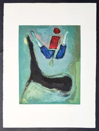 Etching Marini - Marino Marini (1901–1980) - MARINO FROM SHAKESPEARE II - Color drypoint etching and aquatint on paper - 1978