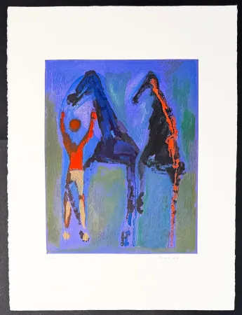 Etching Marini - Marino Marini (1901–1980) - MARINO FROM SHAKESPEARE II - Color drypoint etching and aquatint on paper - 1978
