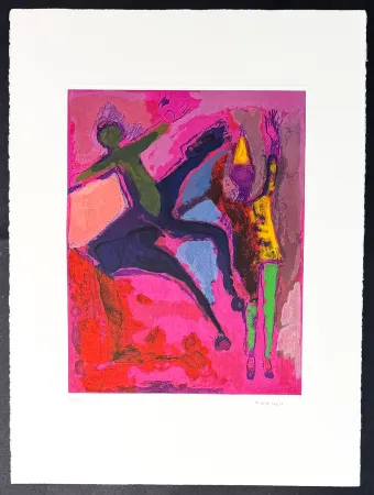 Etching Marini - Marino Marini (1901–1980) - MARINO FROM SHAKESPEARE II - Color drypoint etching and aquatint on paper - 1978
