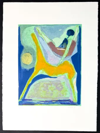 Etching Marini - Marino Marini (1901–1980) - MARINO FROM SHAKESPEARE II - Color drypoint etching and aquatint on paper - 1978