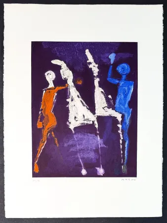 Etching Marini - Marino Marini (1901–1980) - MARINO FROM SHAKESPEARE II - Color drypoint etching and aquatint on paper - 1978