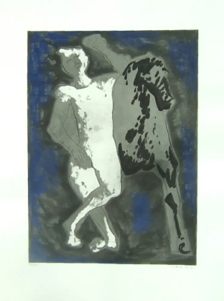 Etching And Aquatint Marini - Omaggio a Michelangelo