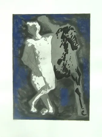 Etching And Aquatint Marini - Omaggio a Michelangelo