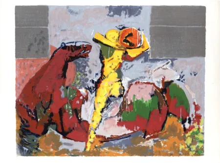 Lithograph Marini - Orfeo