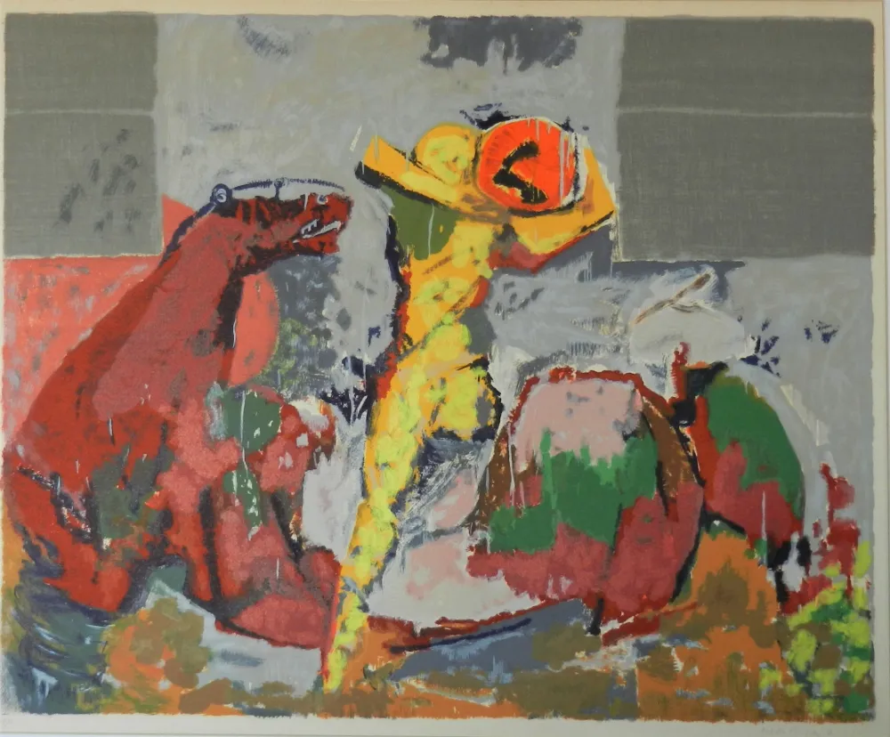 Lithograph Marini - Orfeo