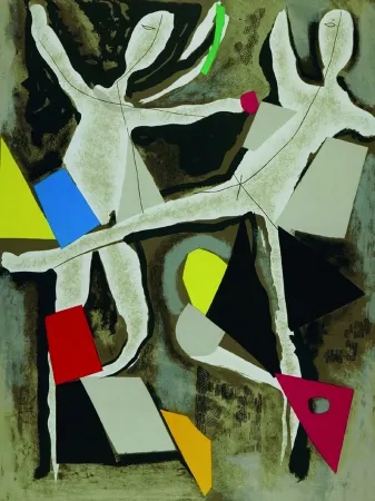 Lithograph Marini - Personagges du sacre du printemps IV