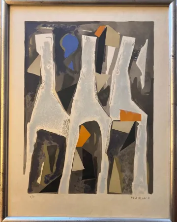 Lithograph Marini - Personnages du Sacre du Printemps I