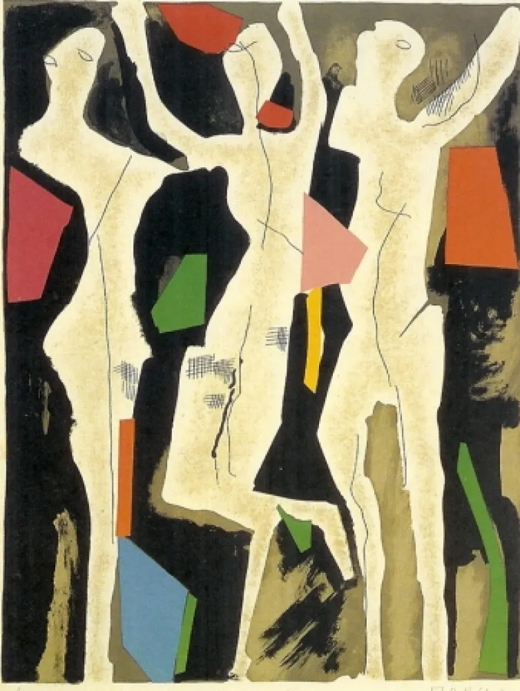 Lithograph Marini - Personnages du Sacre du Printemps I