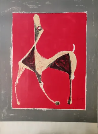 No Technical Marini - Pferd auf rotem Grund