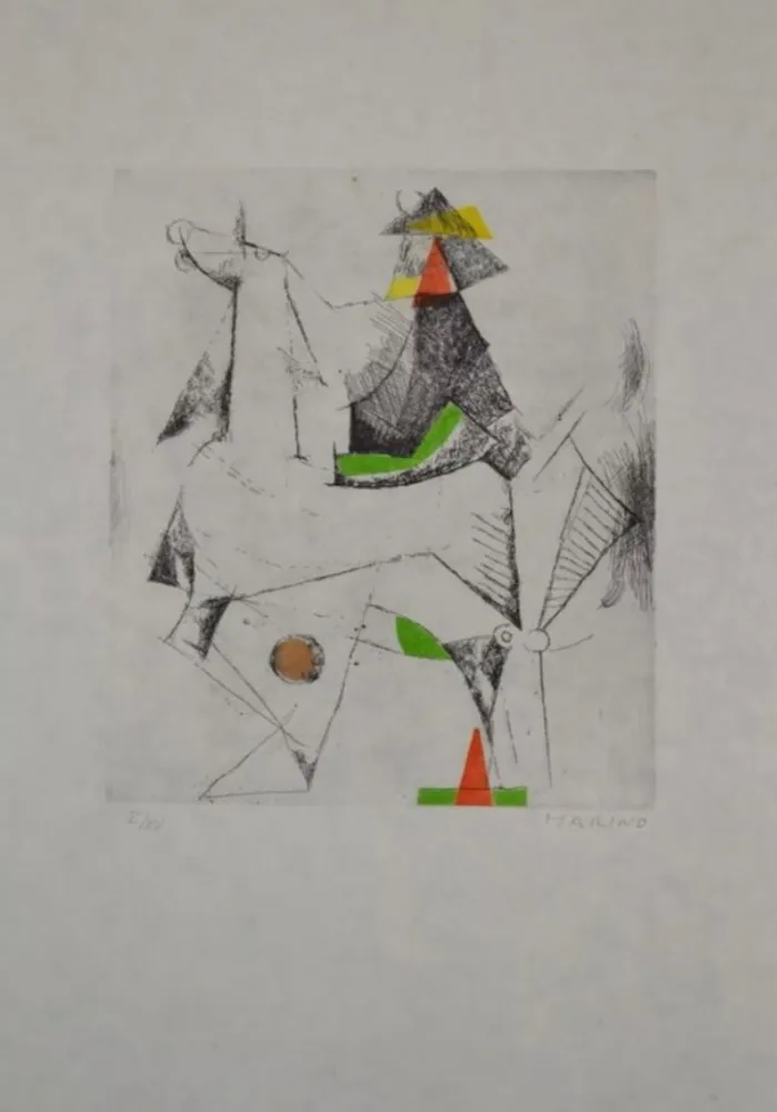 Etching And Aquatint Marini - Portfolio A-133 Composizione