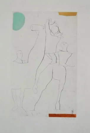 Etching And Aquatint Marini - Portfolio A-135 Giocolieri