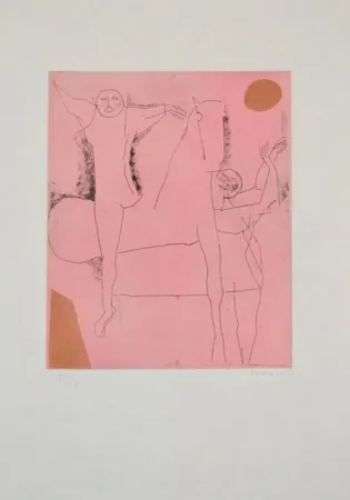 Etching And Aquatint Marini - Portfolio A-138 Giocolieir