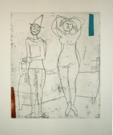 Etching And Aquatint Marini - Tout près de Marino