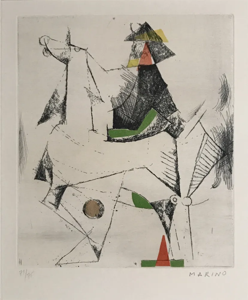 Etching And Aquatint Marini - Untitled II