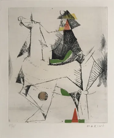 Etching And Aquatint Marini - Untitled II