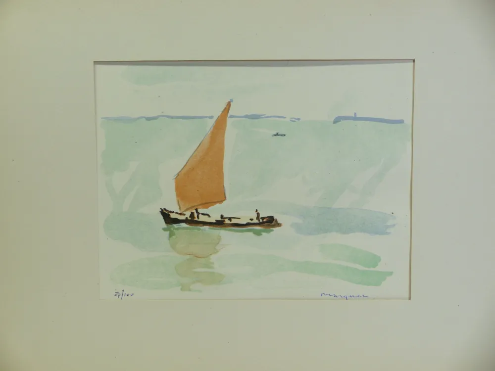 Lithograph Marquet - Dix estampes originales. 1947. 