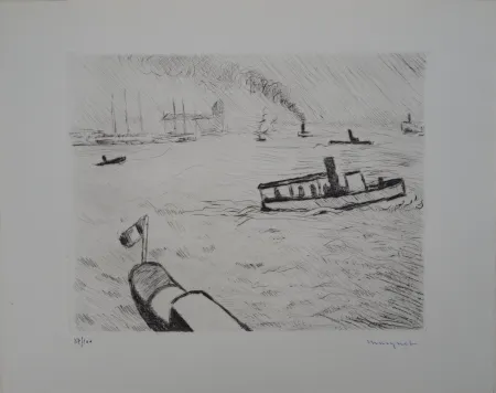 Drypoint Marquet - Hambourg