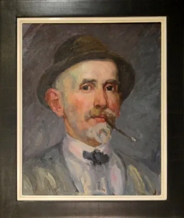 No Technical Marxer - Selbstporträt mit Hut und Brisago