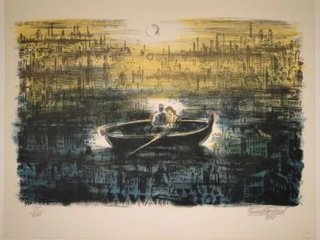 Lithograph Masereel - Des amoureux