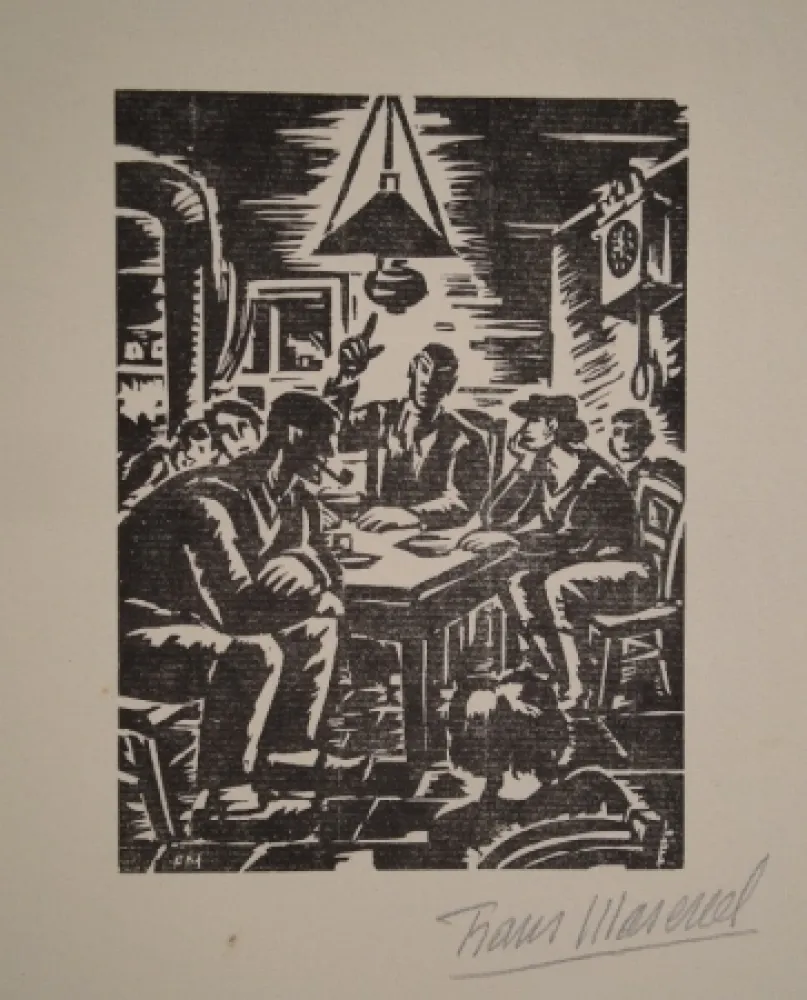 Woodcut Masereel - Emile Zola, Germinal