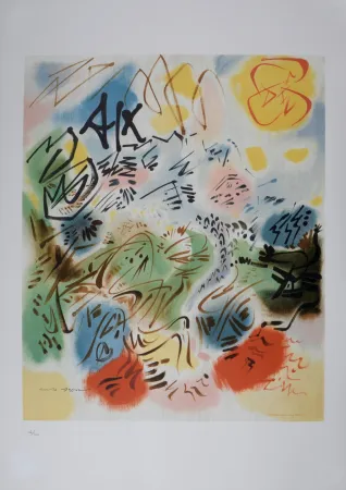 Lithograph Masson - Aix, circa 1980