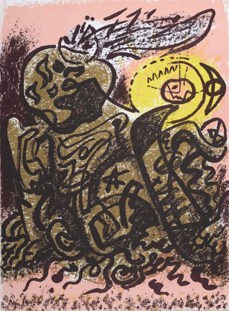 Lithograph Masson - Caliban, 1965