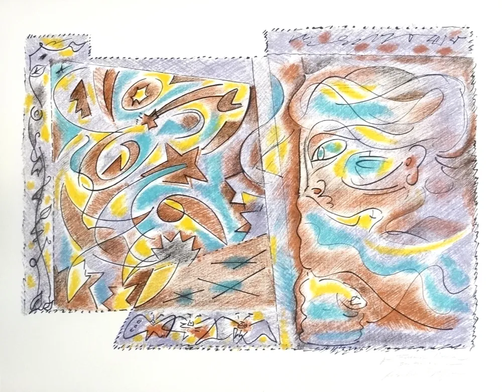 Lithograph Masson - Composition