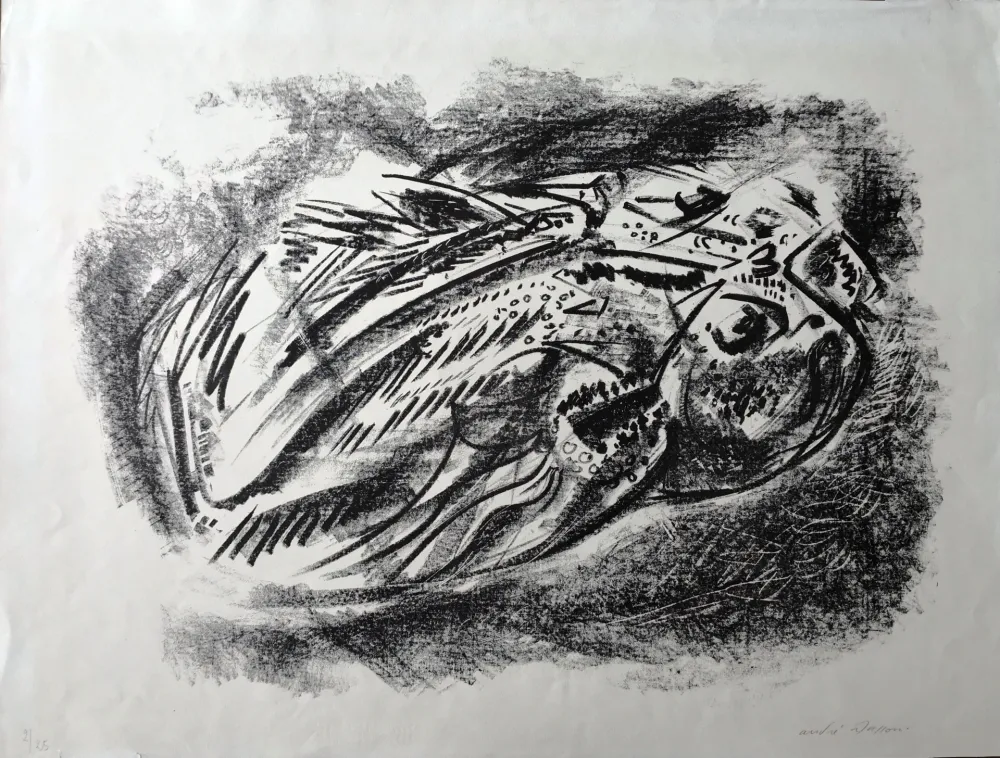 Lithograph Masson - Composition 3