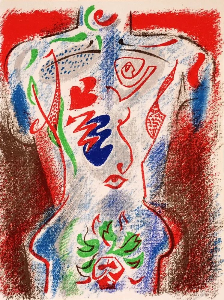 Lithograph Masson - Cupidon