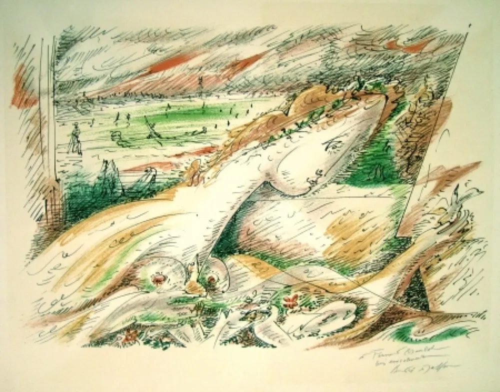 Lithograph Masson - Dalia from “Je rêve” Portfolio