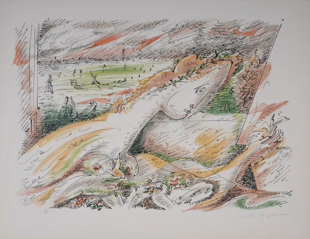 Lithograph Masson - Dalila. 1975 - Hand-signed & numbered!