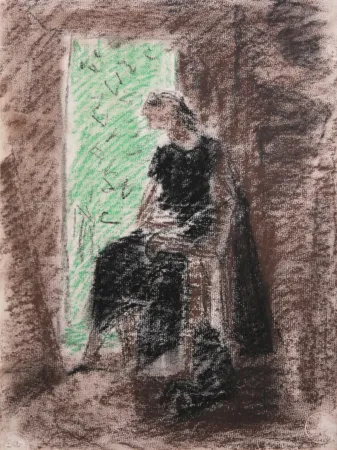 No Technical Masson - Femme devant la porte