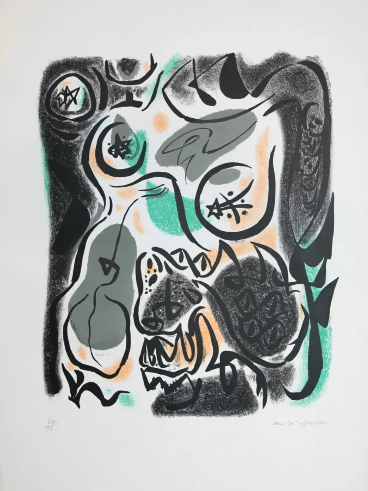 Lithograph Masson - Hespéride